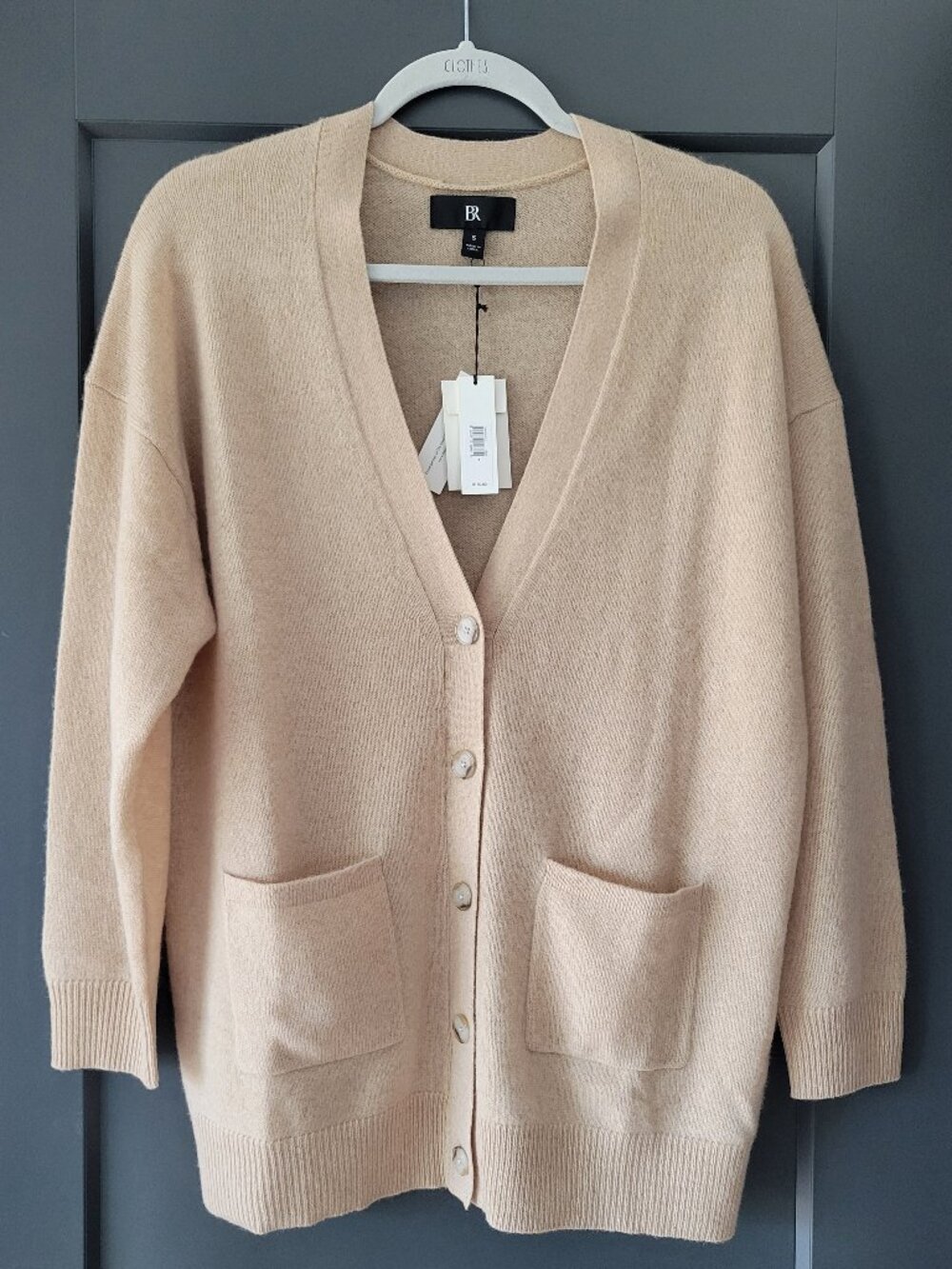Banana Republic Caro Oversized Lightweight Cashmere Cardigan Color Sandstorm NWT - Picture 10 of 10